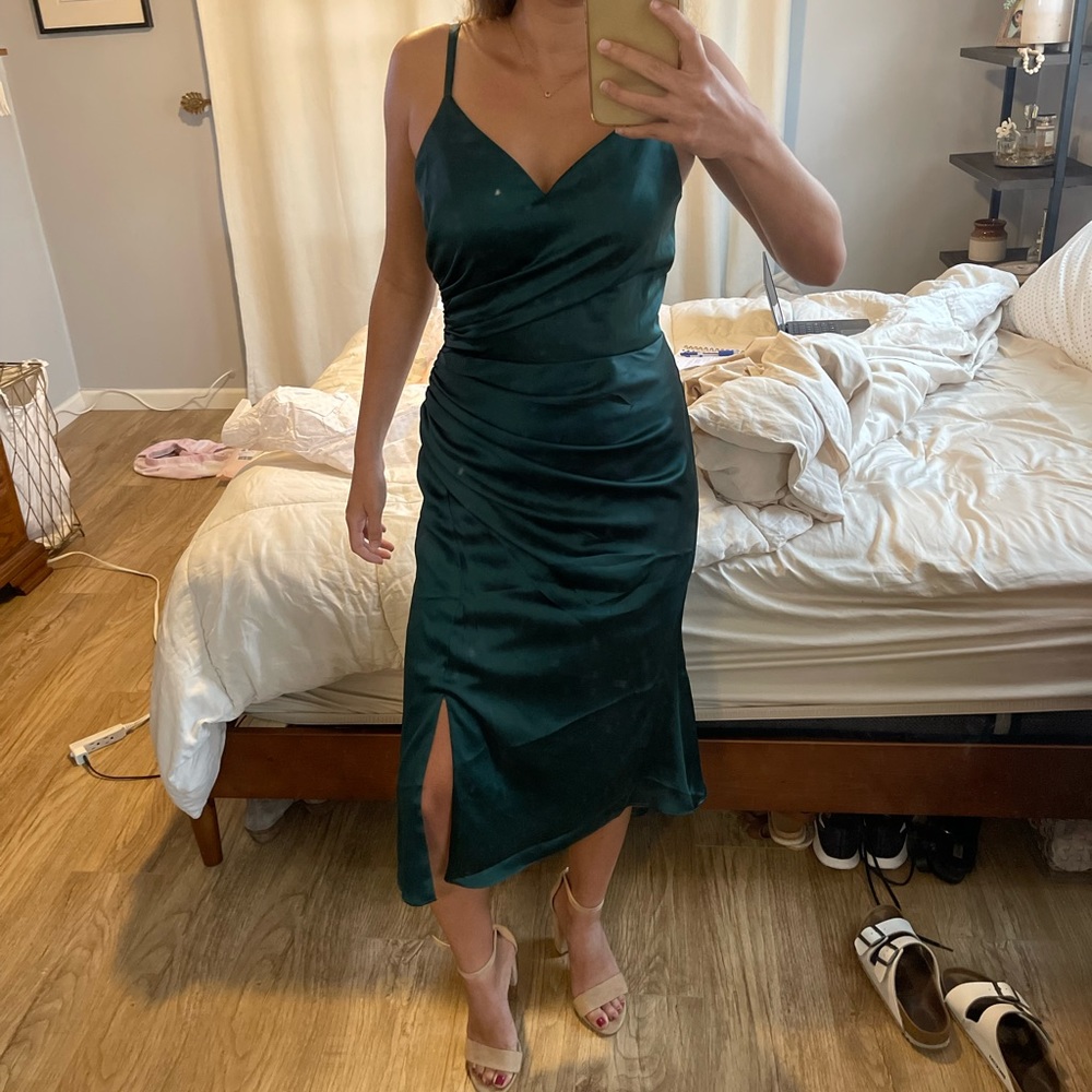 Revelry Rory Bridesmaid Dress - Emerald Green